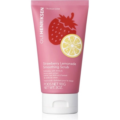 OLEHENRIKSEN Transform Strawberry Lemonade Smoothing Scrub пилинг за лице с ексфолиращо действие 90 гр