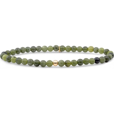 Sparkling Jewels korálkový náramek se zeleným jadeitem SBG-GEM61-ADD-4MM