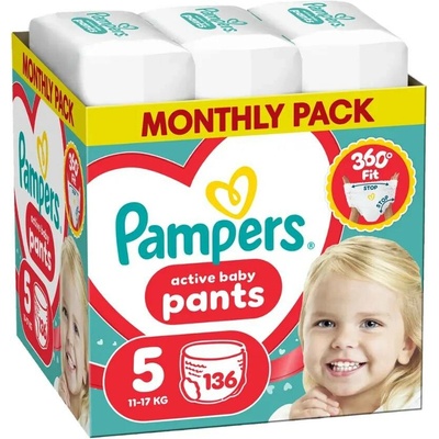 Pampers Active Baby 5 136 ks