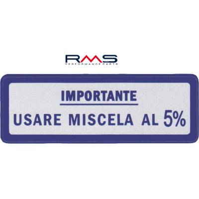 RMS Štítok 142720490 veľký "Miscela 5%" (10 kusov)