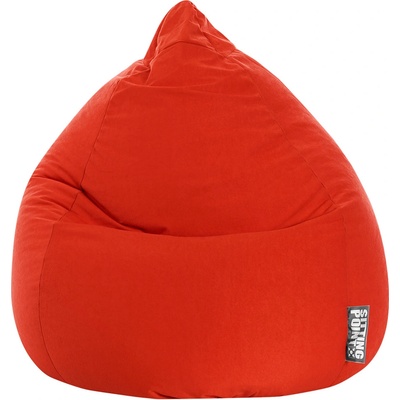 Beanbag sedací vak Easy XL 70 x 110 cm rajčatově červený