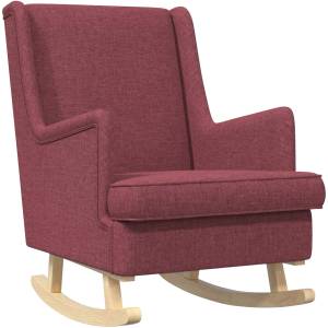 vidaXL Люлеещ се стол Виненочервен 62 x 80 x 85 см текстил (42029965)