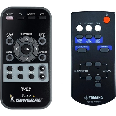 GENERAL Yamaha wy57800, fsr60 - дистанционно управление дубликат (wy57800, fsr60)