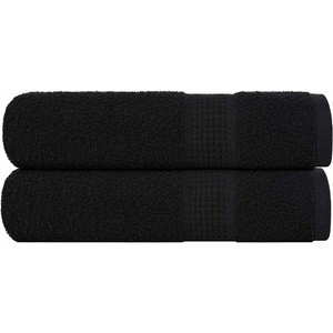vidaXL Кърпи за ръце FROGN 2 бр. Черни 50x100 см 360 г/м2 (136950)