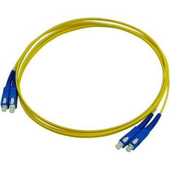 FibreFab/ AFL Hyperscale Оптична пач корда SC-SC, дуплекс, сингъл мод OS2, ZIP 3.0 мм, Enhanced, 0.50 метра (P9AT2L9EDD-0000-M0.5)