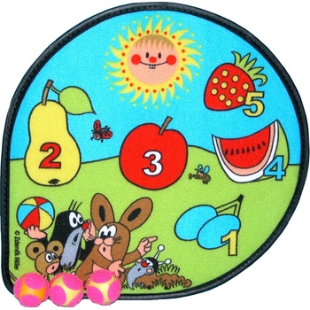 Krtečkův terč na suchý zip 30cm + 3ks míčků