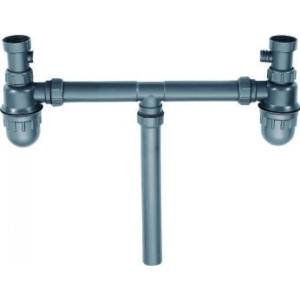 Inter Ceramic Сифон за кухненска мивка 93 icd Т 002 / 003 В (Т 002 / 003 В) Мивка за вграждане
