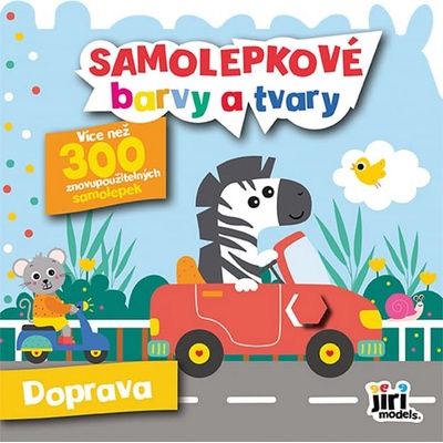Samolepkové barvy a tvary pro nejmenší Doprava