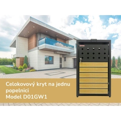 Scorpion elektro Přístřešek na popelnici D01GW1 antracit hnědý – Zboží Dáma