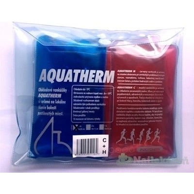AQUATHERM obkladový vankúš 9 x 30 cm chladivý + hrejivý 2 ks