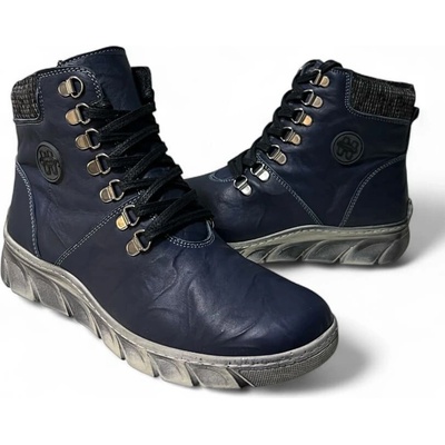 Loretta comfort АНАТОМИЧНИ ДАМСКИ БОТИ ОТ ЕСТЕСТВЕНА КОЖА В СИН ЦВЯТ