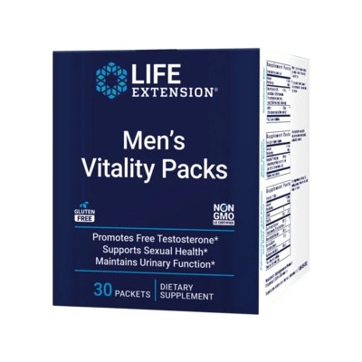 Life Extension Men's Vitality Packs 30 x balenie po 3 ks kapsule + softgel