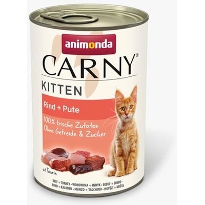 Animonda CARNY cat Kitten hovädzie mäso a morka 12 x 400 g