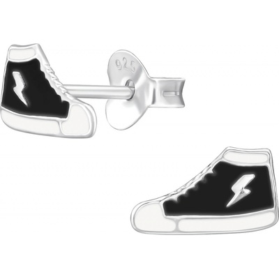 Lunica Stříbrné náušnice tenisky 0326