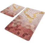 Mila Home Розови кадифени килими за баня в комплект от 2 бр. 60x100 cm - Mila Home (HKG-TY-PASPAS-013)