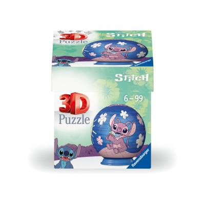 Ravensburger 3D Puzzle 11597 - Puzzle-Ball Disney Stitch & Angel - für große und kleine Stitch Fans ab 6 Jahren