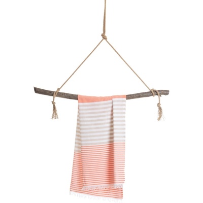 Hello Towels Памучна кърпа в кутия Hello Towels - Bali, 100 х 180 cm, оранжево-бежова (10780)