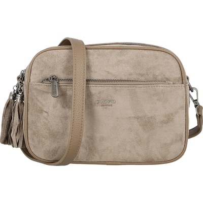 Phard Semišová dámská crossbody kabelka Daniela béžová
