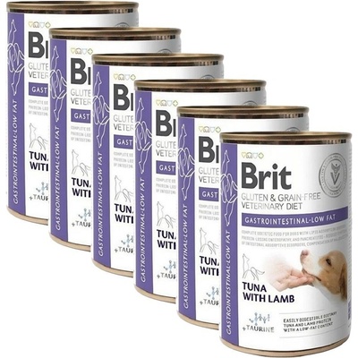 Brit Veterinary Diet Dog Grain Free Gluten & Grain free Gastrointestinal-low fat 6 x 400 g
