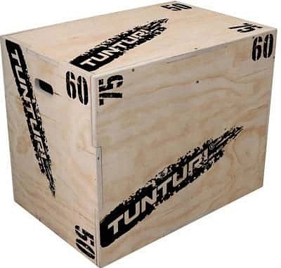 Tunturi Plyo Box voor krachttraining - Houten fitness kist - Jump box 40/50/60cm - Incl. gratis fitness app