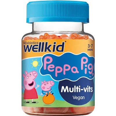 Vitabiotics Wellkid Peppa Pig Multi-Vits [30 желирани бонбони] Ягода
