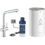 GROHE Кухненски смесител Grohe Red Duo хромиран с L-образен чучур и бойлер M-размер (30327001)