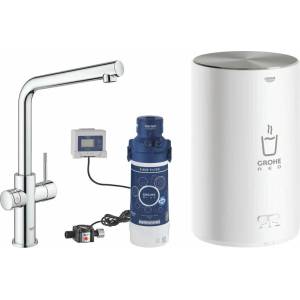 GROHE Кухненски смесител Grohe Red Duo хромиран с L-образен чучур и бойлер M-размер (30327001)