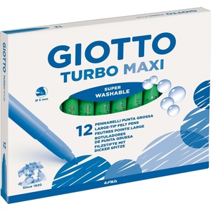 GIOTTO Turbo Maxi Комплект маркери 5 mm Grass Green 12 бр (F456018)
