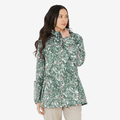 Quechua Raincut Full Zip zelená