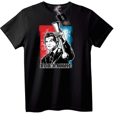 NOONEBRAND Тениска Bob Hawke - 7XL, White