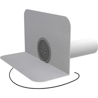 TOPWET TWCE 110 PVC, chrlič vyhřívaný DN100/60cm s PVC manžetou