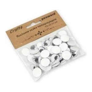 Penword Decoration Movable Eyelets RS-05 15mm Self Adhesive 50pcs