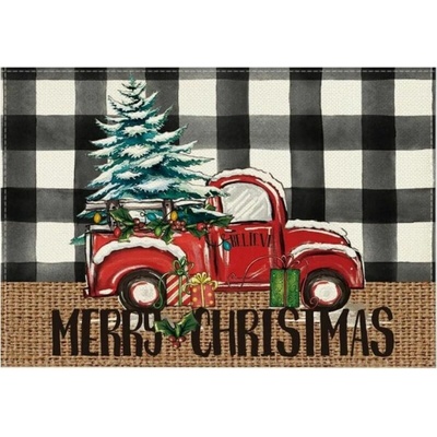 Textilomanie Vianočné prestieranie na stôl MERRY CHRISTMAS biele 30x45 cm