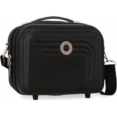 Joummabags Movom Riga Black ABS Cestovný kozmetický kufrík 21x29x15cm 9l 5993961