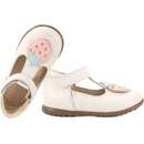 Emel es2409g-2 dievčenské preventívne balerínky ročky poltopánky biele