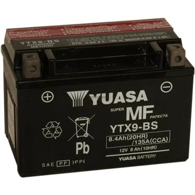 YUASA AGM 12V 8Ah left+ YTX9-BS
