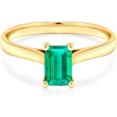 SAVICKI Годежен пръстен Savicki: злато, смарагд