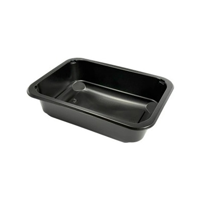ECOFOL Plastová zatavovací miska 1D černá PP 187x137x48 mm ideal pack® bal/50 ks