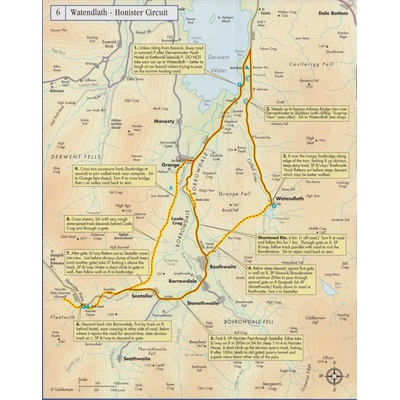 Lake District Británie 1:50t MTB map & guide GE