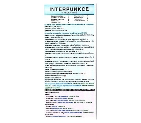 Interpunkce v angličtině