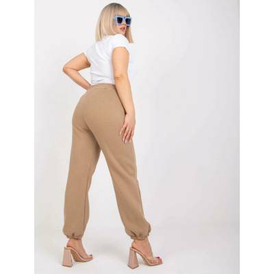 ex moda Dámské tepláky EM-DR-522.52P Béžová - tmavě