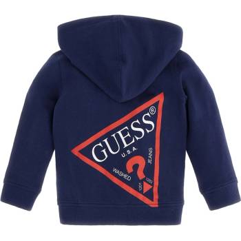 GUESS Суичър в тъмно синьо за момче с голямо червено лого Guess