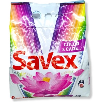 Savex прах за пране, 1, 80кг, 18 пранета, Color & Care
