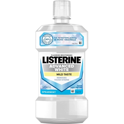 LISTERINE Вода за уста Advanced White, Mild taste, 500 ml