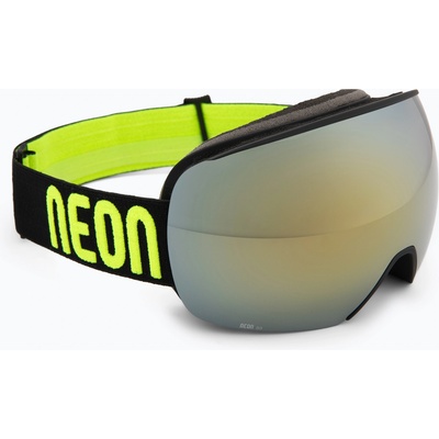 Neon Скиорска маска Neon Beam black/yellow/mirror bronze