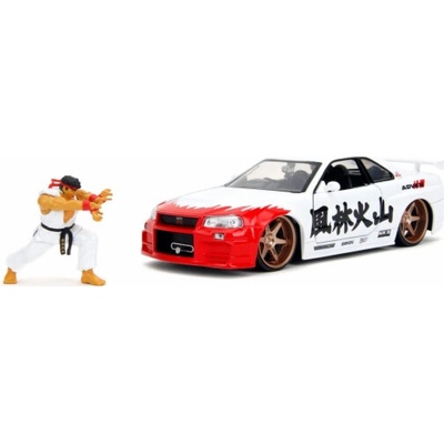Jada Street Fighter Ryu Nissan Skyline GTR 253255071 1:24