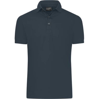 Daiber JN 1302 / Мъжка поло тениска slim fit от джърси - графит XL (02130207504)