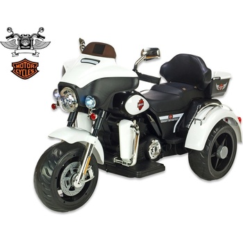 Dea elektrická motorka Big chopper Motorcycle dvoumístný bílá