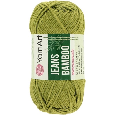 YarnArt Jeans Bamboo olivovo zelená 137