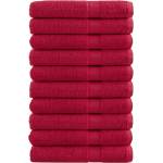 vidaXL Премиум кърпи за сауна SOLUND 10 бр червени 80x200 см 600 gsm (137412)